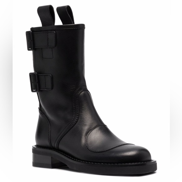 Buttero Side Buckle Leather Boots - Picture 4 of 11